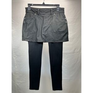 Athleta Skort‎ Leggings Athletic Skirted Pants Activewear Black Size S